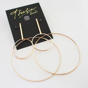 Adorable gold earrings